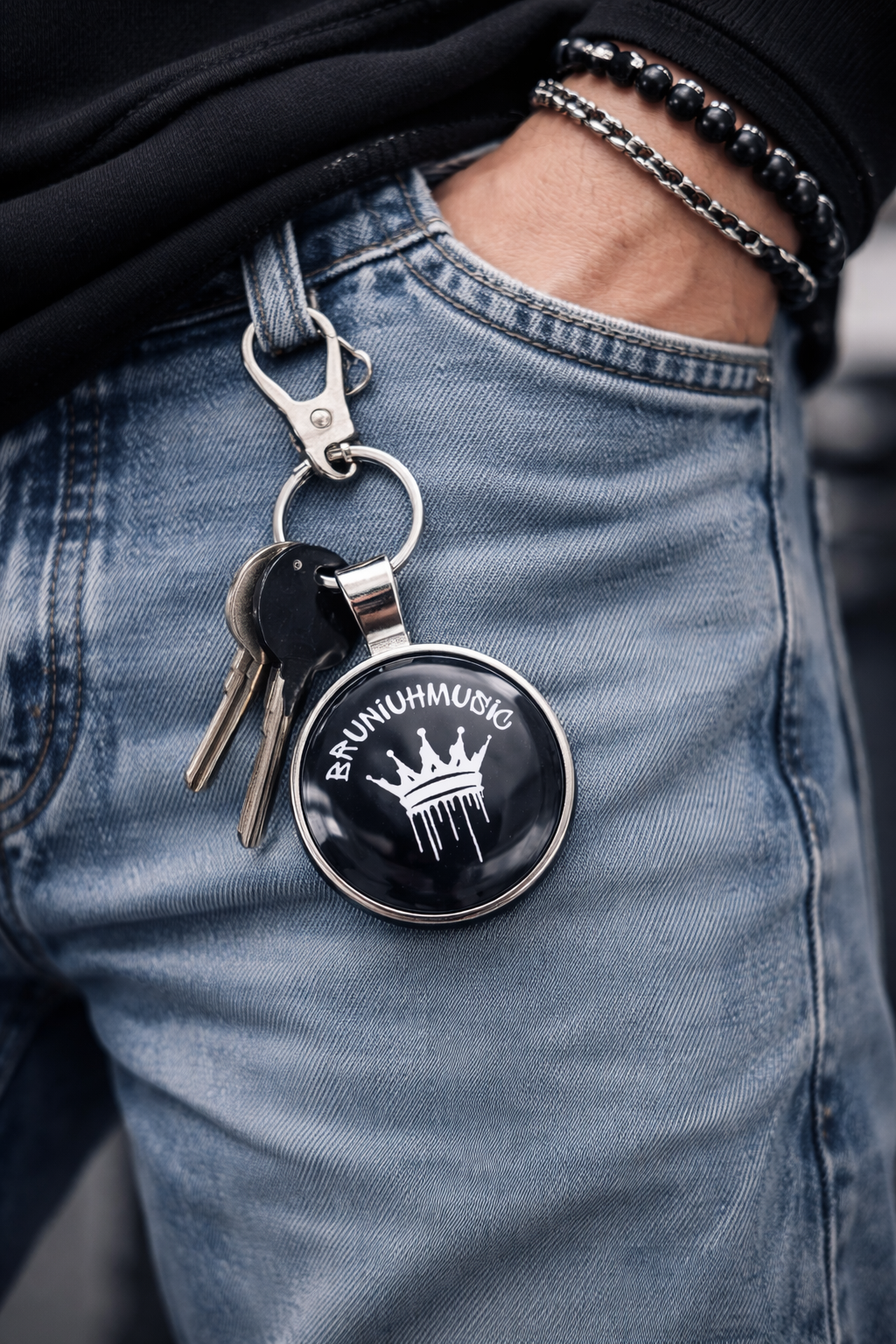 Porta-Chaves Oficial BRUNIUHMUSIC – Acessório Exclusivo para Fãs